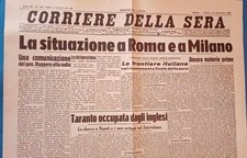 GIORNALE PRIMA PAGINA CORRIERE