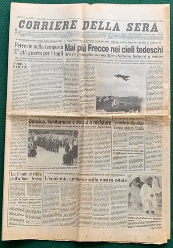 Giornale prima pagina corriere - prima,