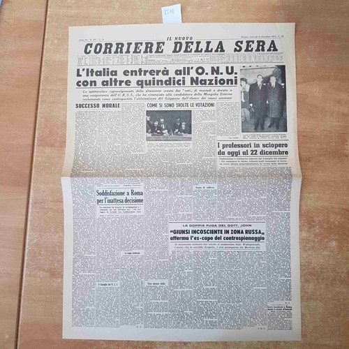 Corriere della sera - della, dicembre